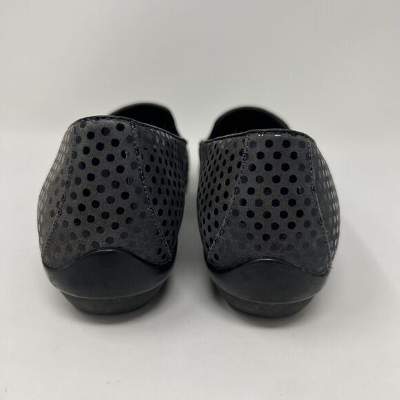Dansko Olivia Slip On Shimmer Polka Dot Flats Loafers Black EU 37 Women’s Size 7 - Picture 8 of 11